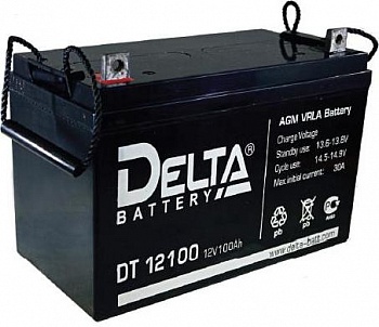 АКБ (Аккумуляторные батареи) 100 Ач/12В Delta DT12100